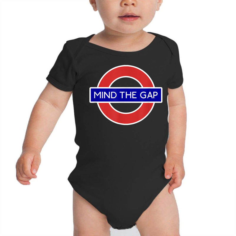 London Souvenir Mind The Gap Underground Tube T Shirt Baby Bodysuit | Artistshot