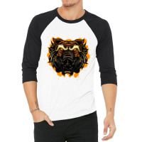 Angry Tiger 3/4 Sleeve Shirt | Artistshot