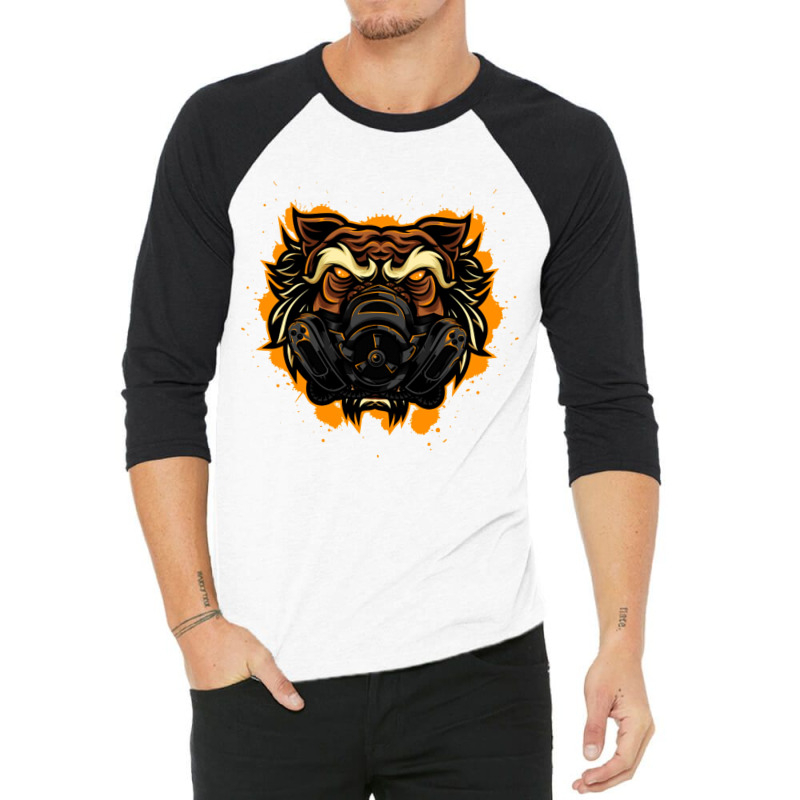 Angry Tiger 3/4 Sleeve Shirt | Artistshot