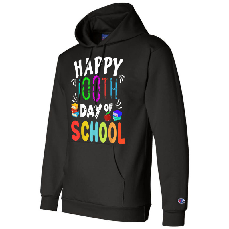 Happy 100th Day Of School Teacher Or Student Costumes Books T Shirt Champion Hoodie | Artistshot