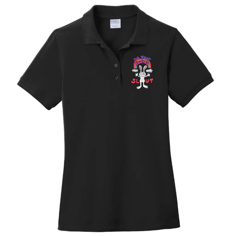 Sam And Max Self Care Ladies Polo Shirt by clarencedowner | Artistshot