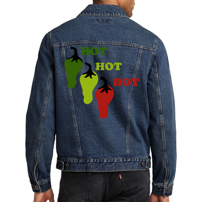 Chili Peppers T  Shirt Hot Hot Hot Chil T  Shirt Men Denim Jacket | Artistshot