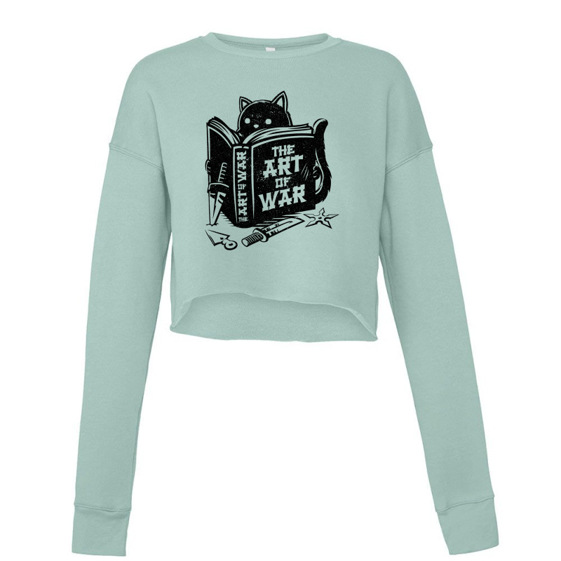 Cat Art Of War Cropped Sweater by phyllisborba | Artistshot