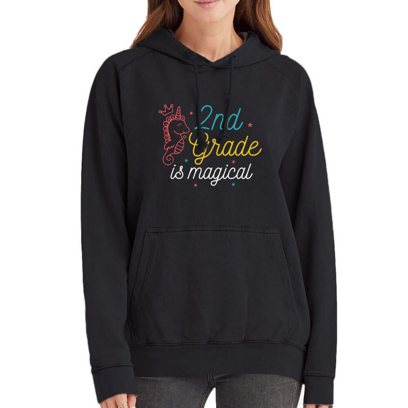 2nd Grade Magical Vintage Hoodie | Artistshot