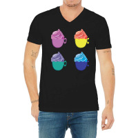 Cool Cup Icecream Dessert Collection T  Shirt Cup Ice Cream Dessert Il V-neck Tee | Artistshot