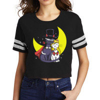 Moonlight Cats Scorecard Crop Tee | Artistshot