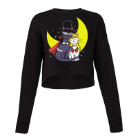 Moonlight Cats Cropped Sweater | Artistshot