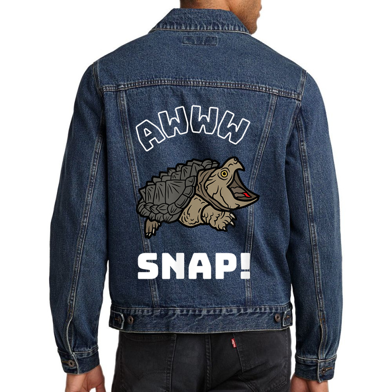 Alligator Snapping Turtle Meme For Men Women Kids Men Denim Jacket | Artistshot