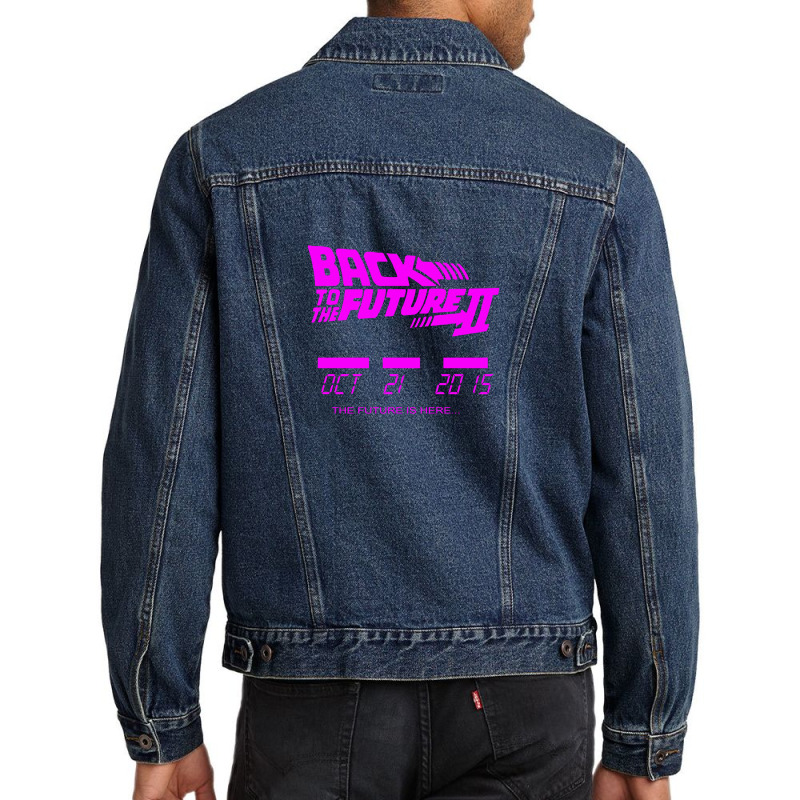 New Back Funny Trend New Gifts Essensial To The Future Ii Future Is He Men Denim Jacket by reka4 | Artistshot