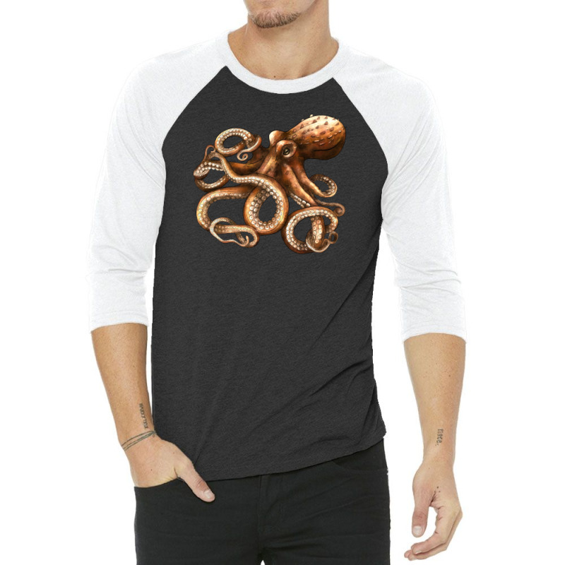 Octopus 3/4 Sleeve Shirt | Artistshot