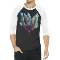 Venus Fan Sea Coral 3/4 Sleeve Shirt | Artistshot