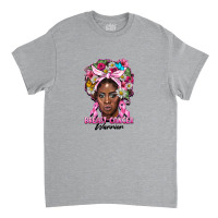 Breast Cancer Warrior Black Woman Classic T-shirt | Artistshot