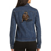 Sea Lion Illustrations Ladies Denim Jacket | Artistshot