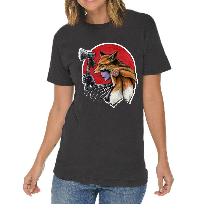 T Shirt Warrior Fox Woman Vintage T-shirt | Artistshot