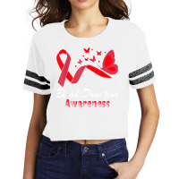 Blood Donor Awareness Support Blood Donation Scorecard Crop Tee | Artistshot