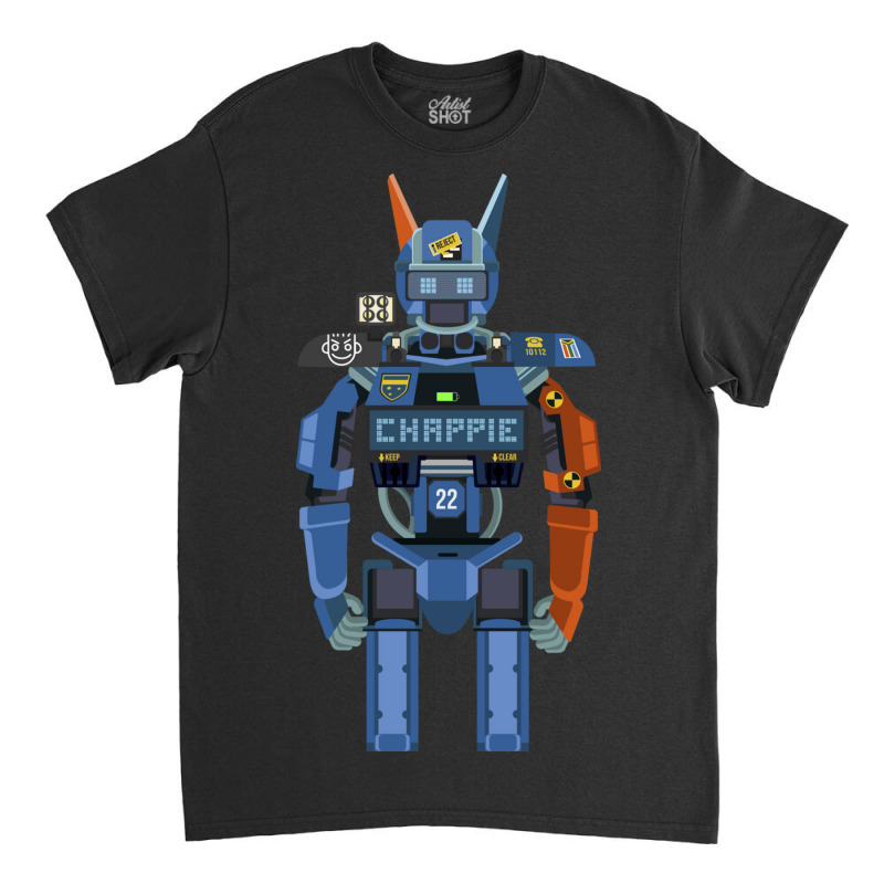 Chappie Flat Fanart Classic T-shirt | Artistshot