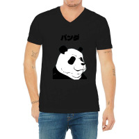 Panda V-neck Tee | Artistshot