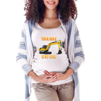 Construction Worker Excavator Driver Men Maternity Scoop Neck T-shirt | Artistshot