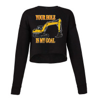 Construction Worker Excavator Driver Men Cropped Sweater | Artistshot