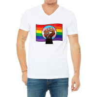 Pride Flag V-neck Tee | Artistshot