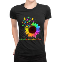 Sunflower Autism Awareness Day Accept Understand Love Ladies Fitted T-shirt | Artistshot