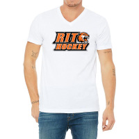 Rit Hockey V-neck Tee | Artistshot