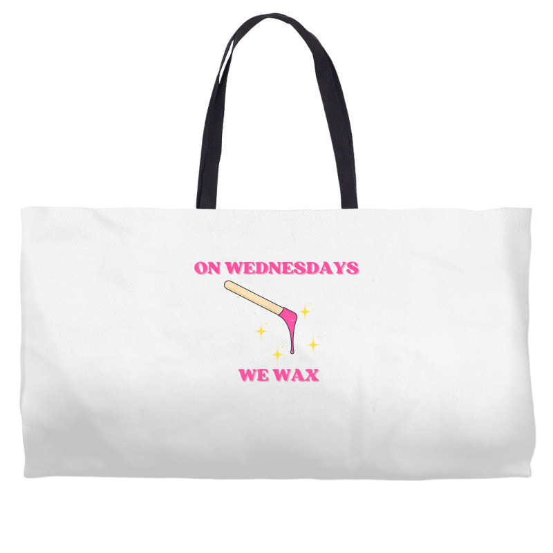 On Wednesdays We Wax Esthetician Aesthetician Skincare T Shirt Weekender Totes | Artistshot