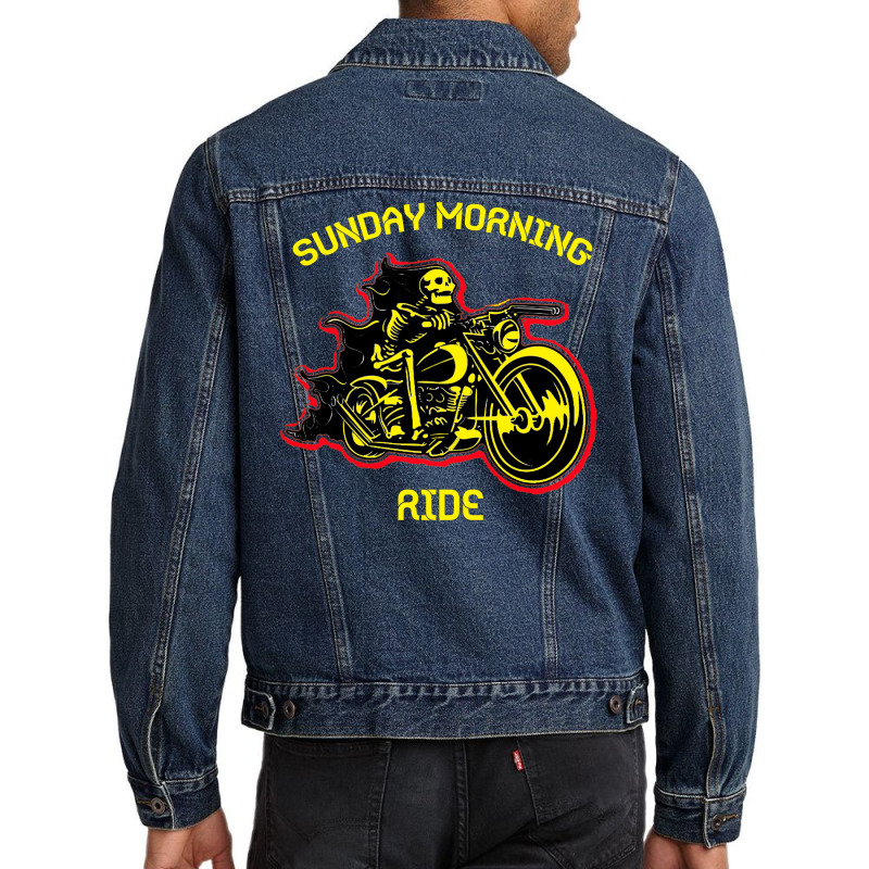 Sunday Morning Ride 1 Men Denim Jacket | Artistshot