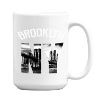 Brooklyn New York Skyline Hoodie Brooklyn Sweatshirt 15 Oz Coffee Mug | Artistshot