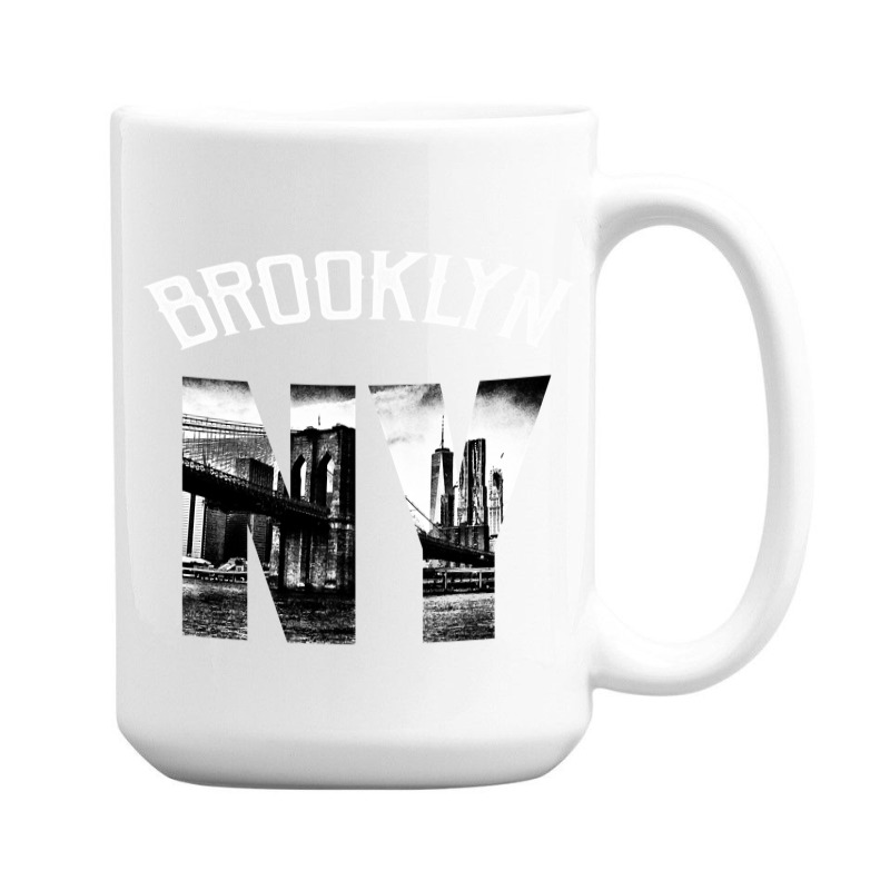 Brooklyn New York Skyline Hoodie Brooklyn Sweatshirt 15 Oz Coffee Mug | Artistshot