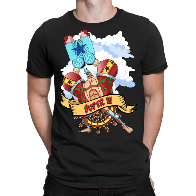 One Piece Anime - Franky Super T-shirt. By Artistshot