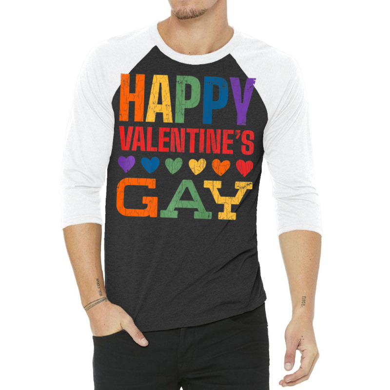 Lgbt Couples Valentines Day 3/4 Sleeve Shirt | Artistshot