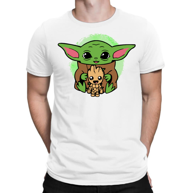 Baby Yoda And Wood T-shirt | Artistshot