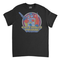 Transformers Optimus Prime Retro Portrait T Shirt Classic T-shirt | Artistshot