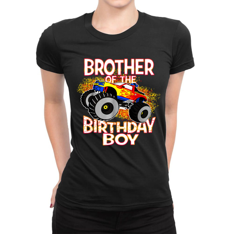 Truck Birthday Boy Ladies Fitted T-Shirt by Alitaz | Artistshot