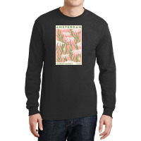 Flower Market - White Flower Amsterdam Long Sleeve Shirts | Artistshot