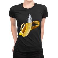 Chihuahua Dog In Banana Fruits T  Shirt Trout Fish Banana Fruits T  Sh Ladies Fitted T-shirt | Artistshot