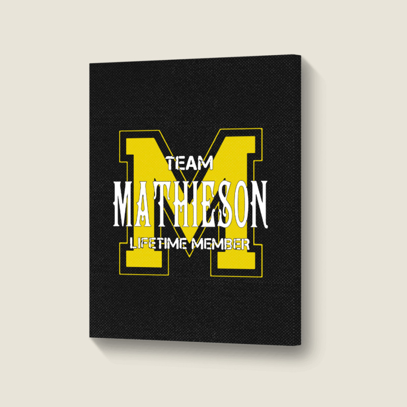 Team Mathieson Portrait Canvas Print | Artistshot