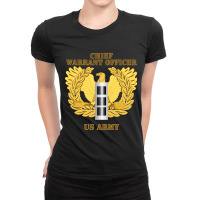 Emblem - Warrant Officer - Cw3 T-shirt Ladies Fitted T-shirt | Artistshot