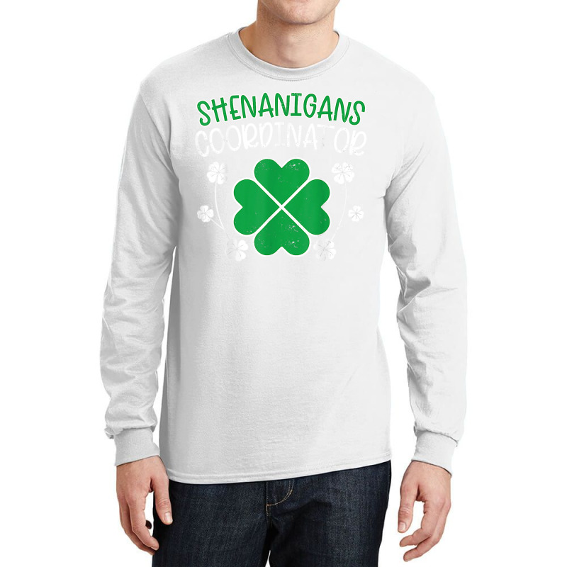 Shenanigans Coordinator Funny St Patricks Day Teacher T Shirt Long Sleeve Shirts | Artistshot