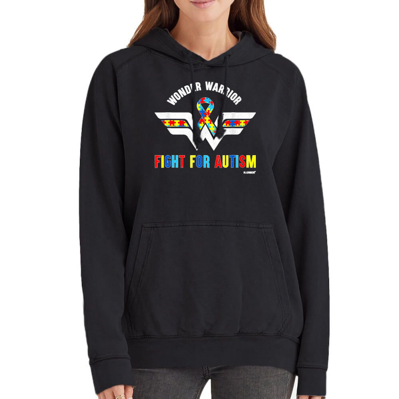 Wonder Warrior Fight For Autistic Autism Awareness Mom Women T Shirt Vintage Hoodie | Artistshot