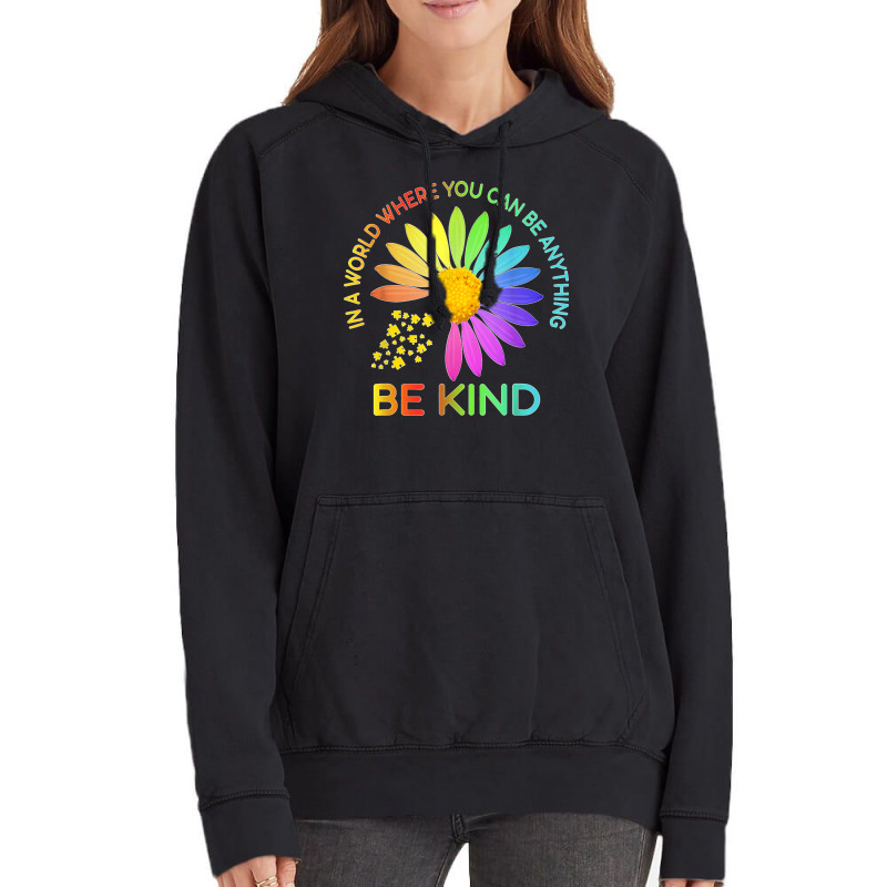 Sunflower Autism Awareness Be Kind Puzzle Mom Support Kids T Shirt Vintage Hoodie | Artistshot