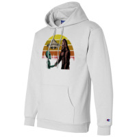 Alien With Ufo Shake Hands With Bigfoot In Sunset T Shirt Champion Hoodie | Artistshot