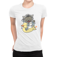 Catspace Ladies Fitted T-shirt | Artistshot