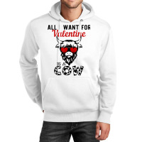 All I Want For Valentine Is A Cow Valentine's Day Farmer T Shirt Unisex Hoodie | Artistshot