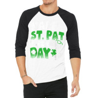 Happy St Pat Trex Day Funny Dino T Rex St Patricks Day Boys T Shirt 3/4 Sleeve Shirt | Artistshot