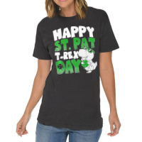 Happy St Pat Trex Day Funny Dino T Rex St Patricks Day Boys T Shirt Vintage T-shirt | Artistshot