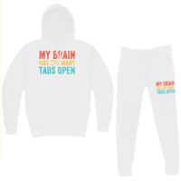 My Brain Has Too Many Tabs Open Funny Vintage T Shirt Hoodie & Jogger Set | Artistshot