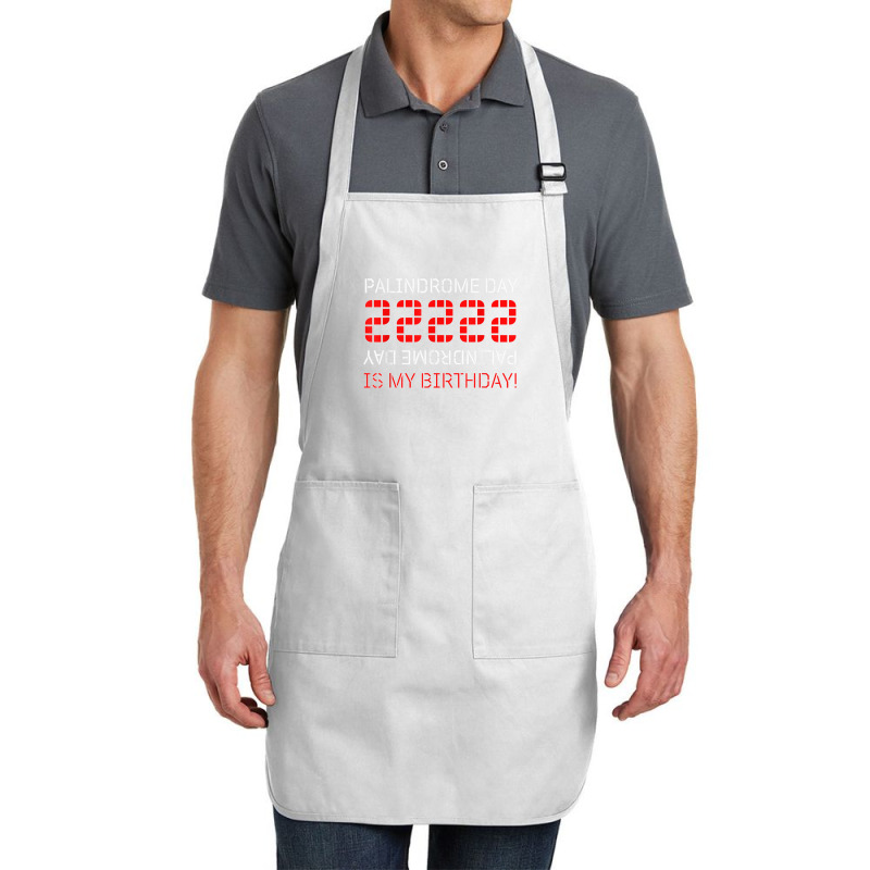 Palindrome Day 22222 Is My Birthday February 22 2022 Twosday T Shirt Full-length Apron | Artistshot