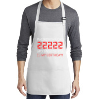 Palindrome Day 22222 Is My Birthday February 22 2022 Twosday T Shirt Medium-length Apron | Artistshot